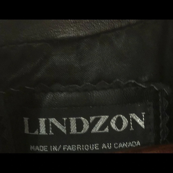 Vintage Lindzon  Women’s Leather Jacket - Size 10 - Made in Canada - Picture 5 of 12